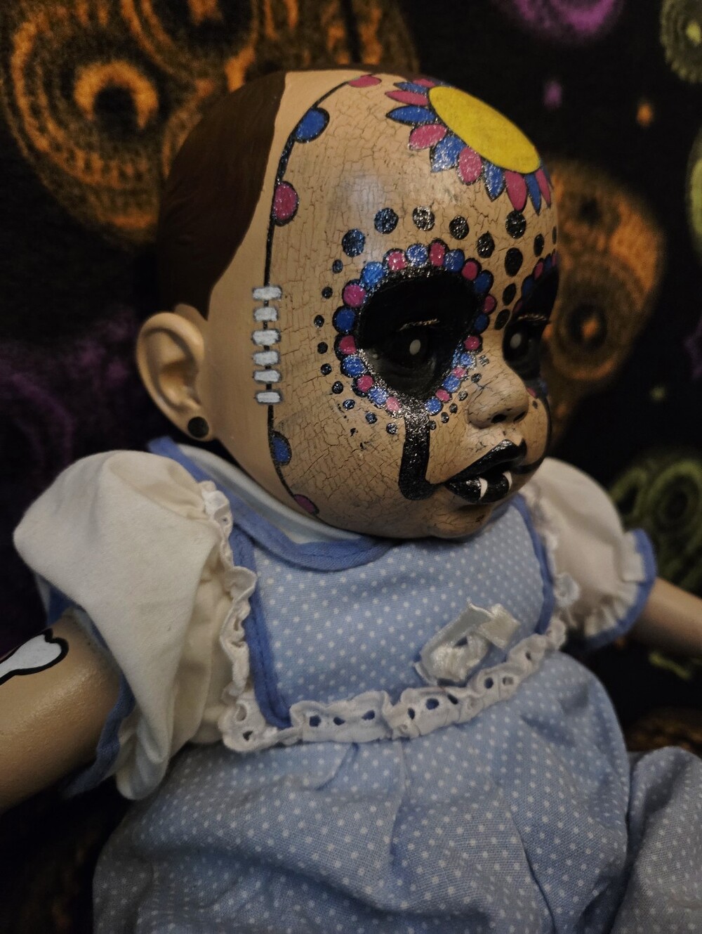Sugar Skull Theme Baby Doll - Picture 6 of 8